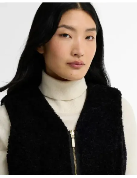 CHALECO REVERSIBLE NEGRO MARKENFIELD BARBOUR MUJER