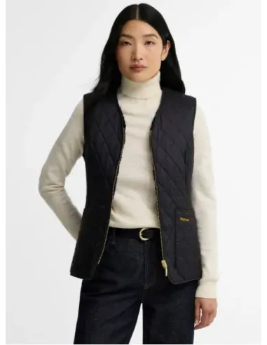CHALECO REVERSIBLE NEGRO MARKENFIELD BARBOUR MUJER