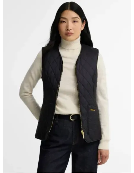 CHALECO REVERSIBLE NEGRO MARKENFIELD BARBOUR MUJER