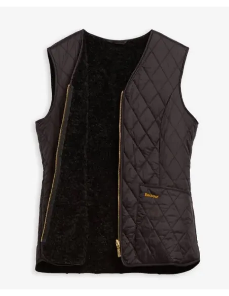 CHALECO REVERSIBLE NEGRO MARKENFIELD BARBOUR MUJER