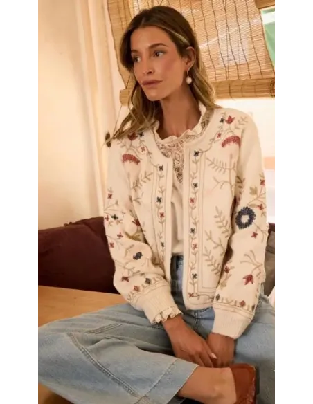 CHAQUETA BORDADA MARELUZ POLIN ET MOI
