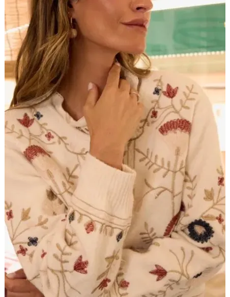 CHAQUETA BORDADA MARELUZ POLIN ET MOI