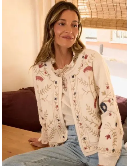 CHAQUETA BORDADA MARELUZ POLIN ET MOI