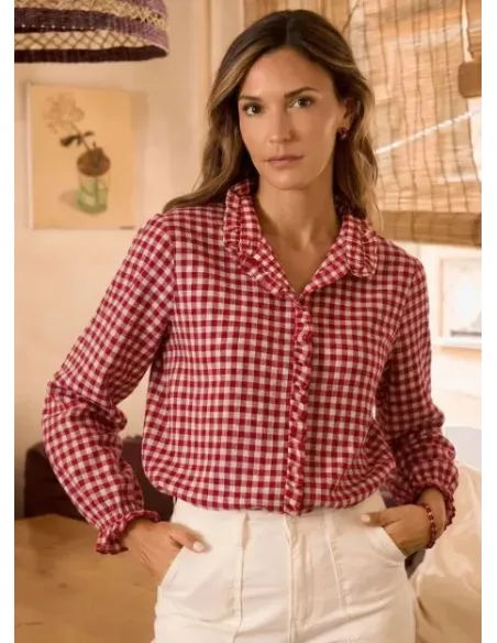 CAMISA VICHY CEREZA POLIN ET MOI