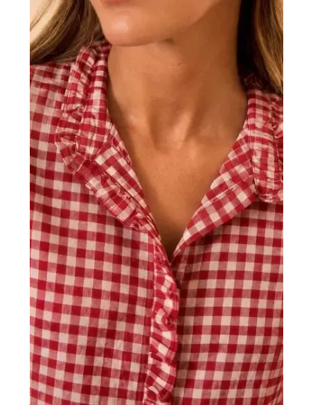 CAMISA VICHY CEREZA POLIN ET MOI