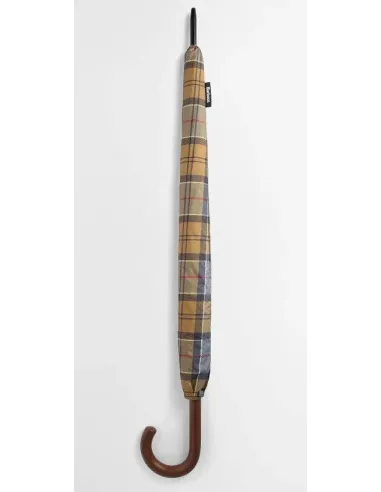PARAGUAS TRICOLOR TARTAN ROJO BARBOUR