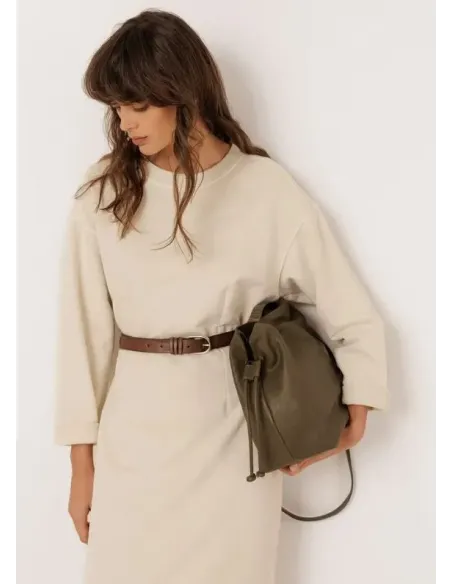 BOLSO PIEL VERDE INDI&COLD