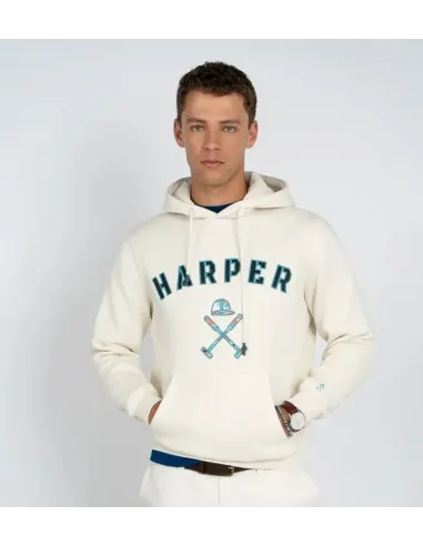 SUDADERA CAPUCHA CRUDA HARPER&NEYER