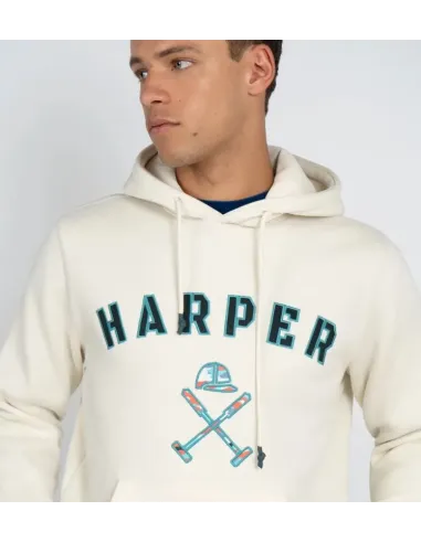 SUDADERA CAPUCHA CRUDA HARPER&NEYER