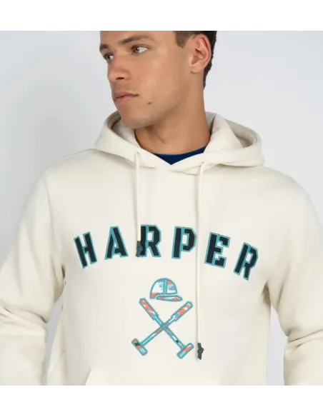 SUDADERA CAPUCHA CRUDA HARPER&NEYER