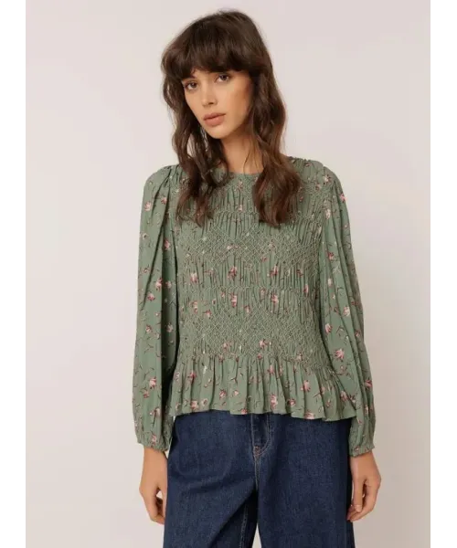 BLUSA VERDE SMOCK INDI&COLD 2