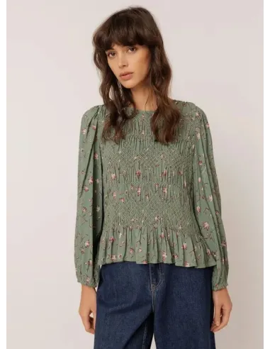 BLUSA VERDE SMOCK INDI&COLD
