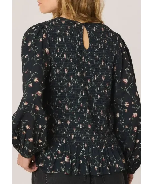 BLUSA NEGRA SMOCK INDI&COLD