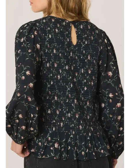 BLUSA NEGRA SMOCK INDI&COLD