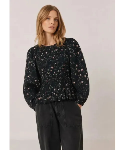 BLUSA NEGRA SMOCK INDI&COLD 2