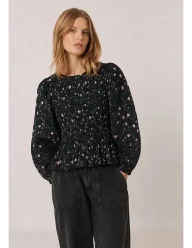 BLUSA NEGRA SMOCK INDI&COLD
