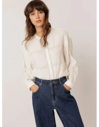 CAMISA BLANCA COMBINADA INDI&COLD