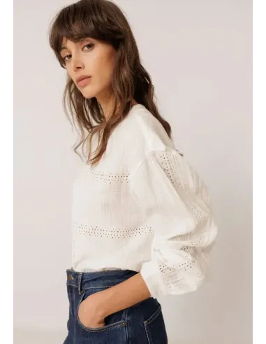 CAMISA BLANCA COMBINADA INDI&COLD