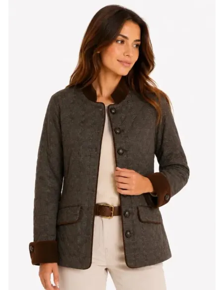 CHAQUETON HUSKY CUADROS SOLERA MUJER