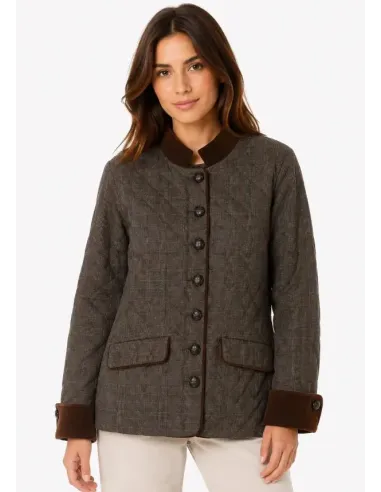 CHAQUETON HUSKY CUADROS SOLERA MUJER