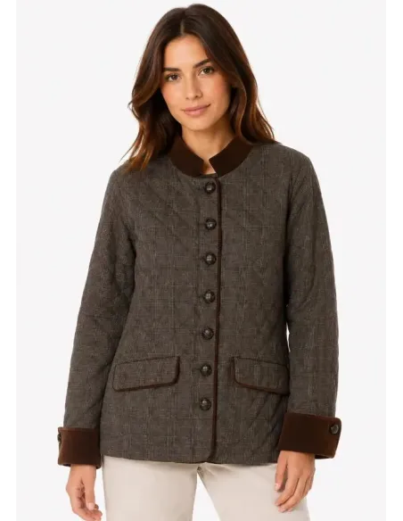 CHAQUETON HUSKY CUADROS SOLERA MUJER