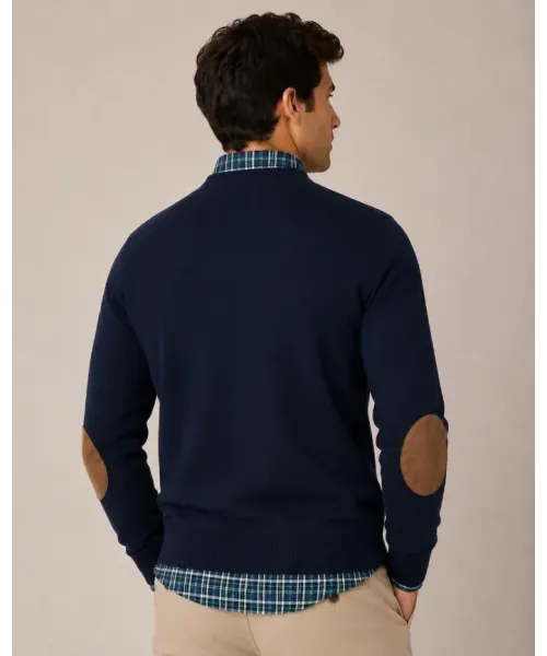 JERSEY PICO CON CODERAS MARINO SOLERA HOMBRE 2