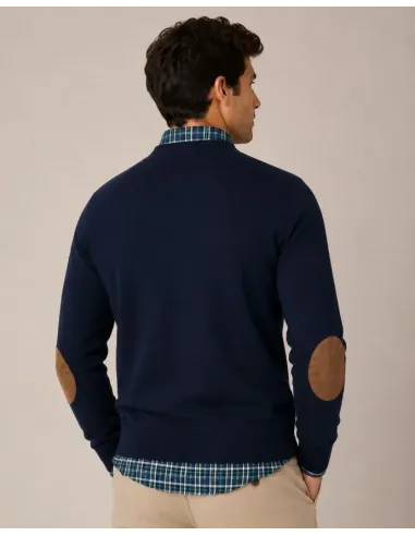 JERSEY PICO CON CODERAS MARINO SOLERA HOMBRE