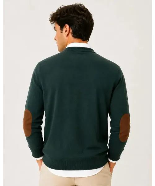 JERSEY CUELLO PICO VERDE SOLERA HOMBRE 2