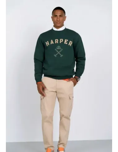 SUDADERA RETRO VERDE HARPER&NEYER