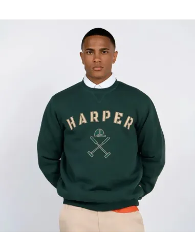 SUDADERA RETRO VERDE HARPER&NEYER