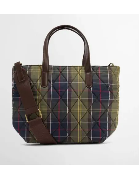 BOLSO MINI TOTE ACOLCHADO TARTAN BARBOUR