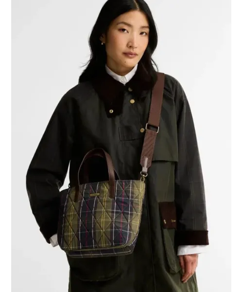 BOLSO MINI TOTE ACOLCHADO TARTAN BARBOUR 2