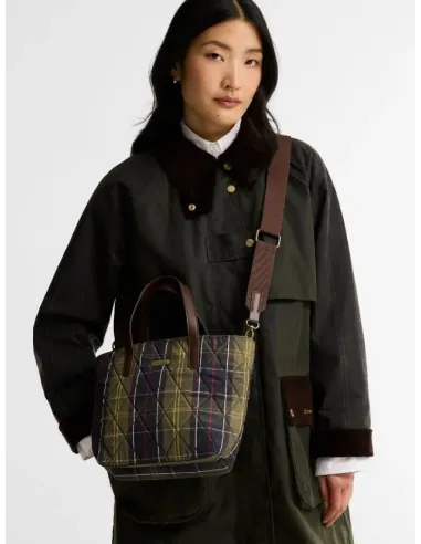 BOLSO MINI TOTE ACOLCHADO TARTAN BARBOUR