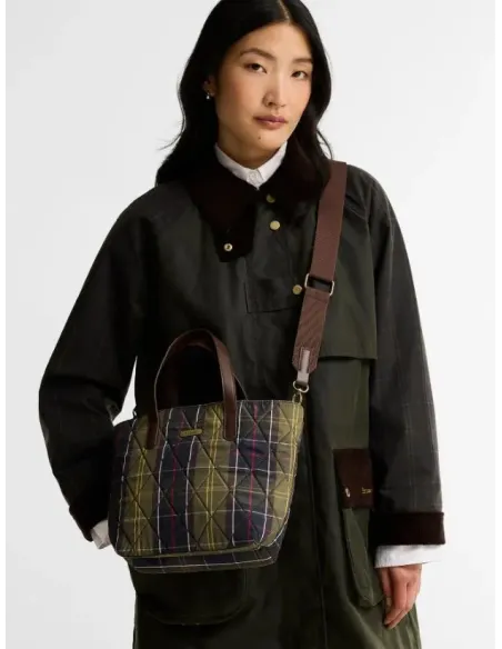 BOLSO MINI TOTE ACOLCHADO TARTAN BARBOUR
