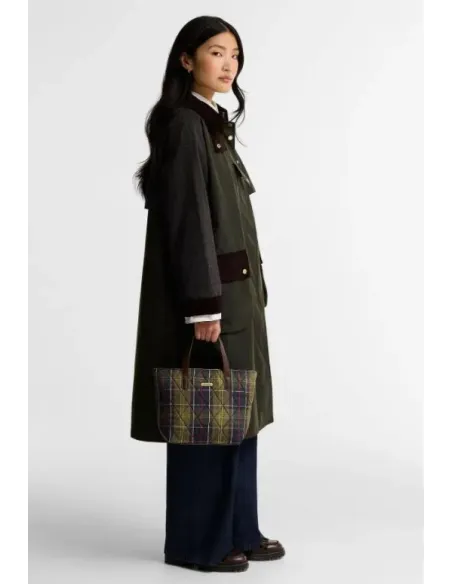 BOLSO MINI TOTE ACOLCHADO TARTAN BARBOUR