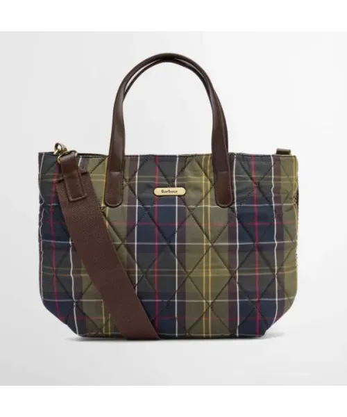 BOLSO MINI TOTE ACOLCHADO TARTAN BARBOUR
