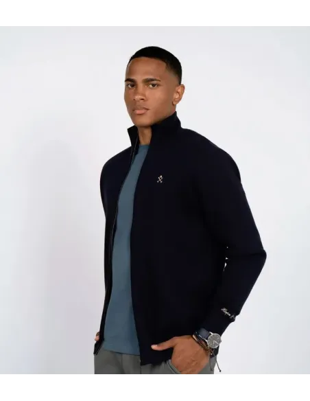 CHAQUETA CREMALLERA AZUL MARINO HARPER&NEYER