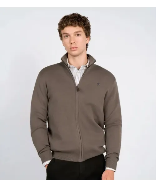 CHAQUETA CREMALLERA GRIS TOPO HARPER&NEYER