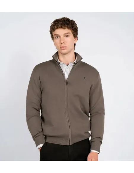 CHAQUETA CREMALLERA GRIS TOPO HARPER&NEYER