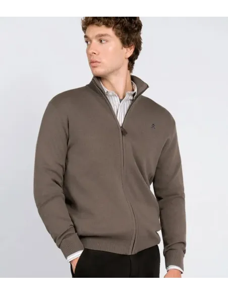 CHAQUETA CREMALLERA GRIS TOPO HARPER&NEYER