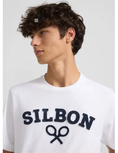 CAMISETA LOGO BLANCA SILBON HOMBRE