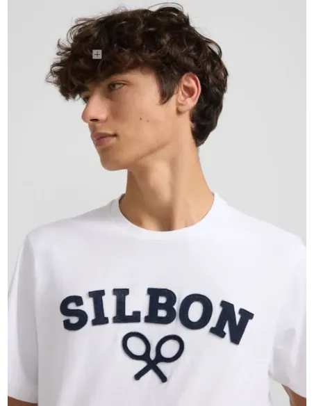 CAMISETA LOGO BLANCA SILBON HOMBRE