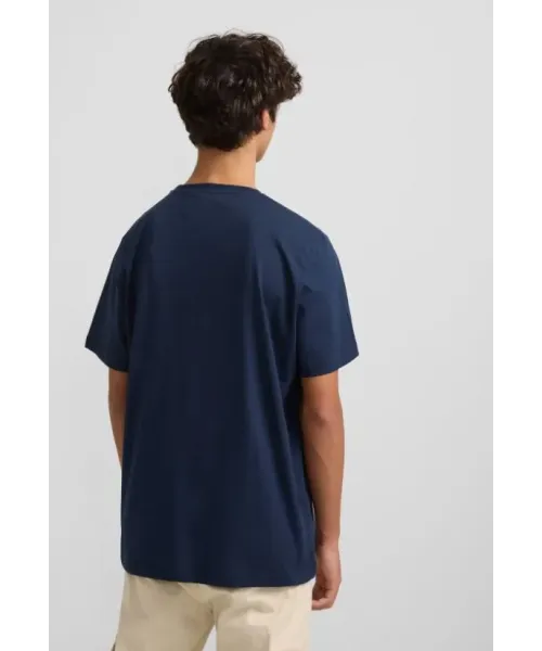 CAMISETA LOGO AZUL MARINO SILBON HOMBRE 2