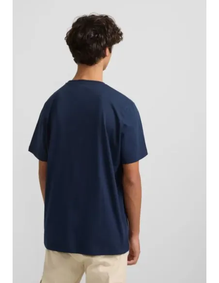 CAMISETA LOGO AZUL MARINO SILBON HOMBRE