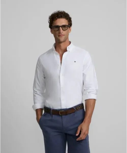 CAMISA BLANCA OXFORD SILBON HOMBRE