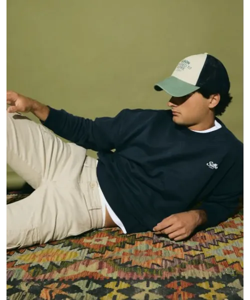 SUDADERA AZUL SOCIETY SILBON HOMBRE 2