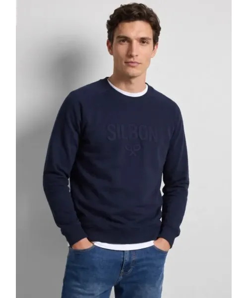 SUDADERA LOGO MARINO SILBON HOMBRE