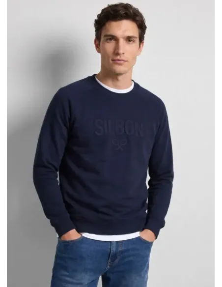 SUDADERA LOGO MARINO SILBON HOMBRE