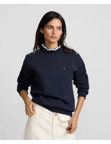 SUDADERA CUELLO VOLANTE MARINO SILBON MUJER