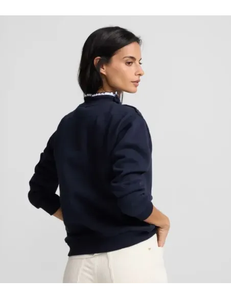 SUDADERA CUELLO VOLANTE MARINO SILBON MUJER
